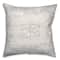 White Textured Medallion I 18" x 18" Throw Pillow